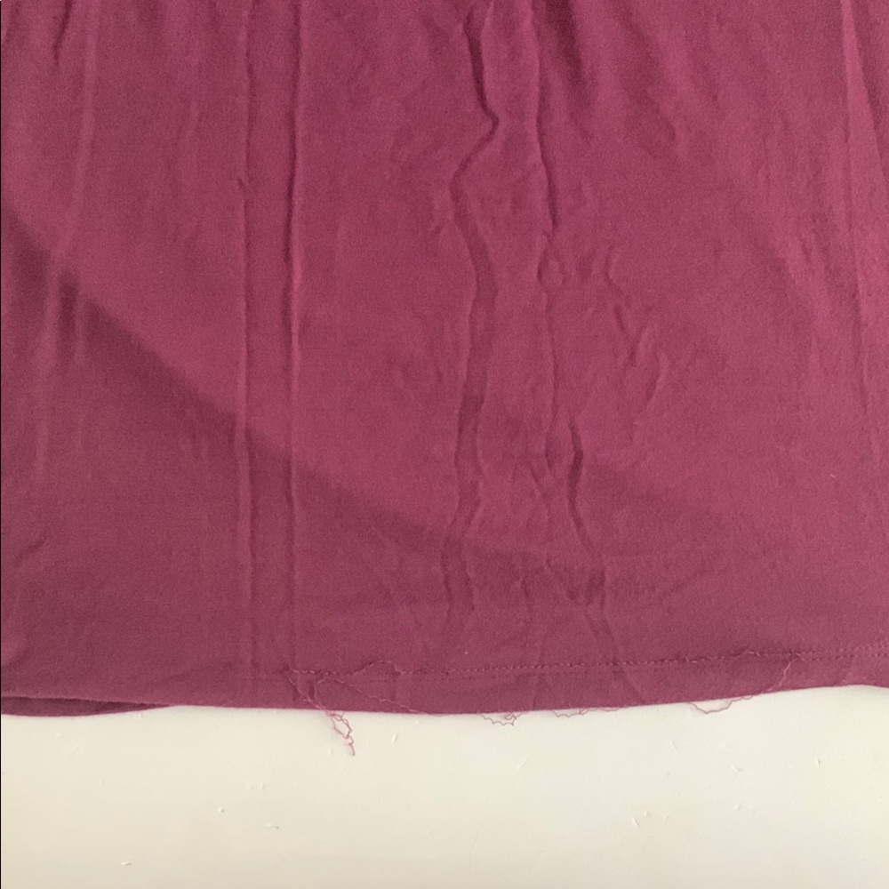 AREA Purple Flower Ruffled 3/4 Sleeve Blouse Women’s Size Small - Picture 9 of 9